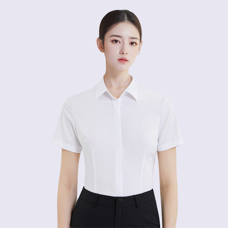 女式正装短袖衬衫